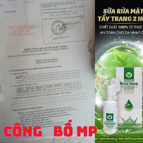 Sữa Rửa Mặt Tạo Bọt Tẩy Trang 2 trong 1 Deep Snow 100ml, Tặng Kèm Kính Thời Trang Đẹp | BigBuy360 - bigbuy360.vn