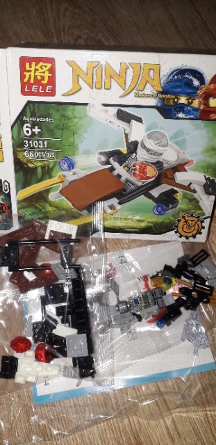 Lắp ráp 1 hộp LegoNinja Spinjitizu 31031 có nhiều chi tiết