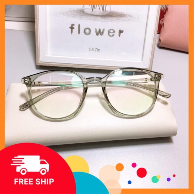 Gọng kính cận tròn nhựa dẻo 203 - Tiệm Kính Candy