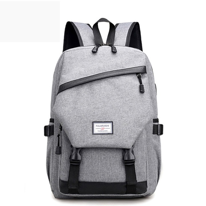 Balo laptop nam nữ chống sốc cao cấp quảng châu, cỡ lớn chất vải canvas siêu bền