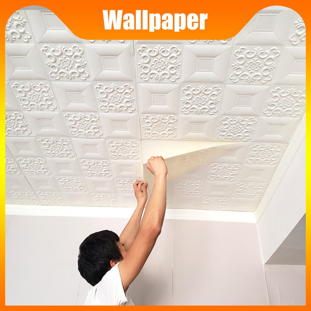 Waterproof self-adhesive wallpaper for bedroom decoration/TV background size 35cm*35cm