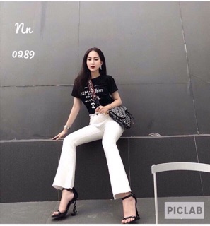Quần bò ống loe