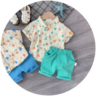 (8-18kg)QCCC Set bộ bé trai QC cao cấp