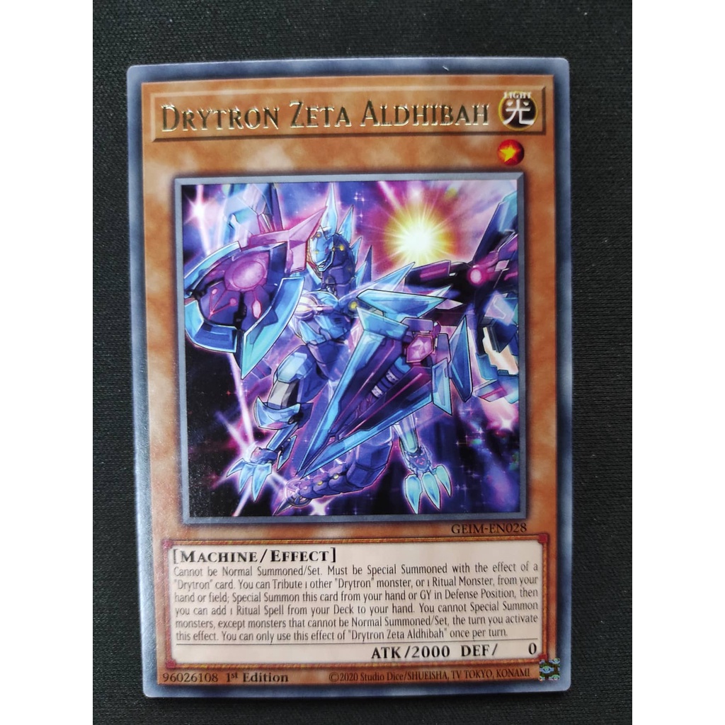 (YGO-TCG)1 lá thẻ bài Drytron Zeta Aldhibah - GEIM-EN028 - Rare