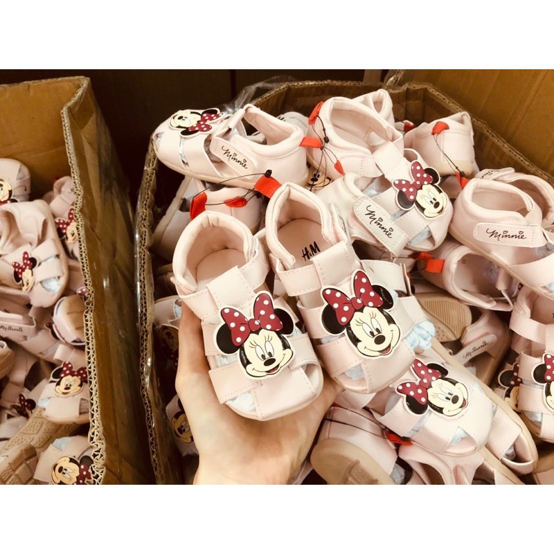 Sandal rọ hm mickey và minnie cho bé trai bé gái size chân từ 10-15cm