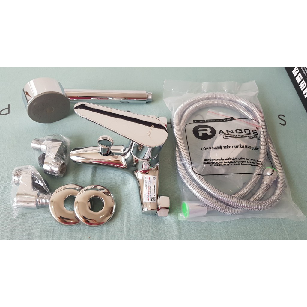 Bộ sen tắm nóng lạnh, sen tắm, bộ vòi sen nhà tắm Rangos RG-01B | BigBuy360 - bigbuy360.vn