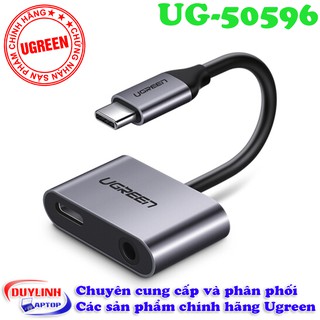 Cáp usb type c to audio 3.5mm và cổng sạc ugreen 50596