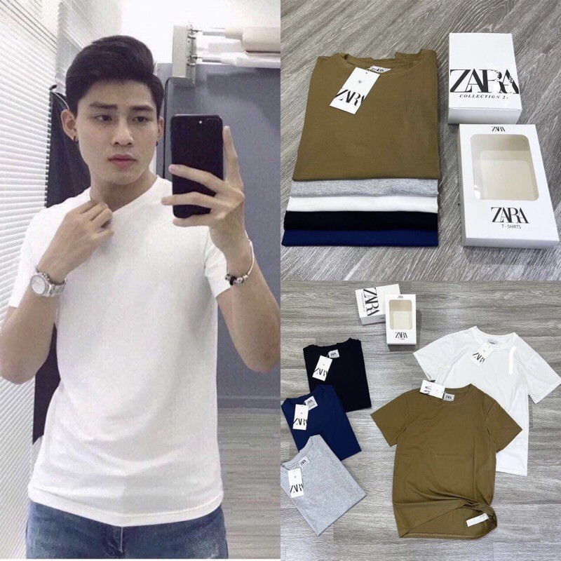 ÁO PHÔNG NAM TRƠN BASIC CỔ TRÒN CHẤT ĐẸP | BigBuy360 - bigbuy360.vn