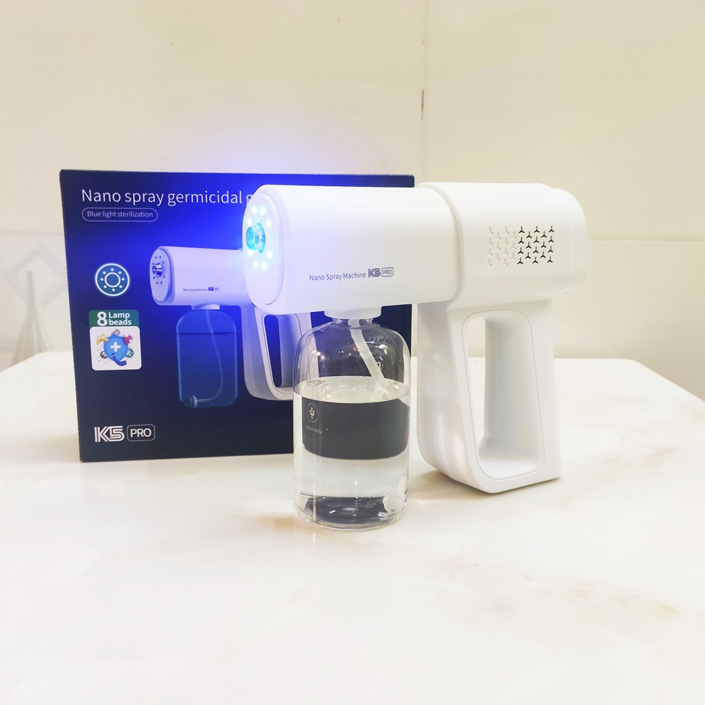 Máy Phun KHỬ KHUẨN Chính Hãng K5PRO 8 Mắt LED - Mẫu VIP  Bảo hành 24 tháng