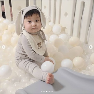 Bộ thỏ koji rời xám peekaboo hàn quốc 2020