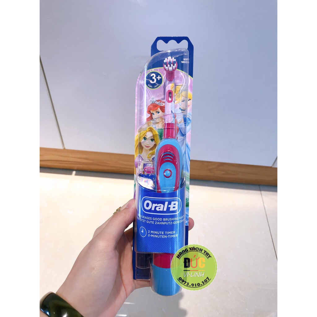 Bàn Chải Điện Và Pin Oral B Kids Cho Bé Gái Từ 3 Tuổi