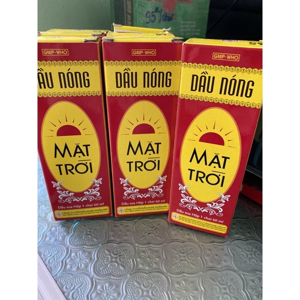 DẦU NÓNG MẶT TRỜI 60ml