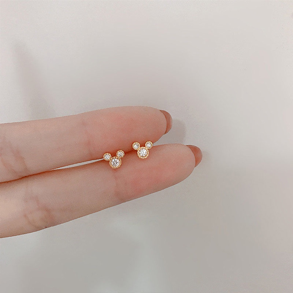 Khuyên Tai Bạc Thiết Kế Cảm Giác Từ Năm Con Chuột Cho Nữ