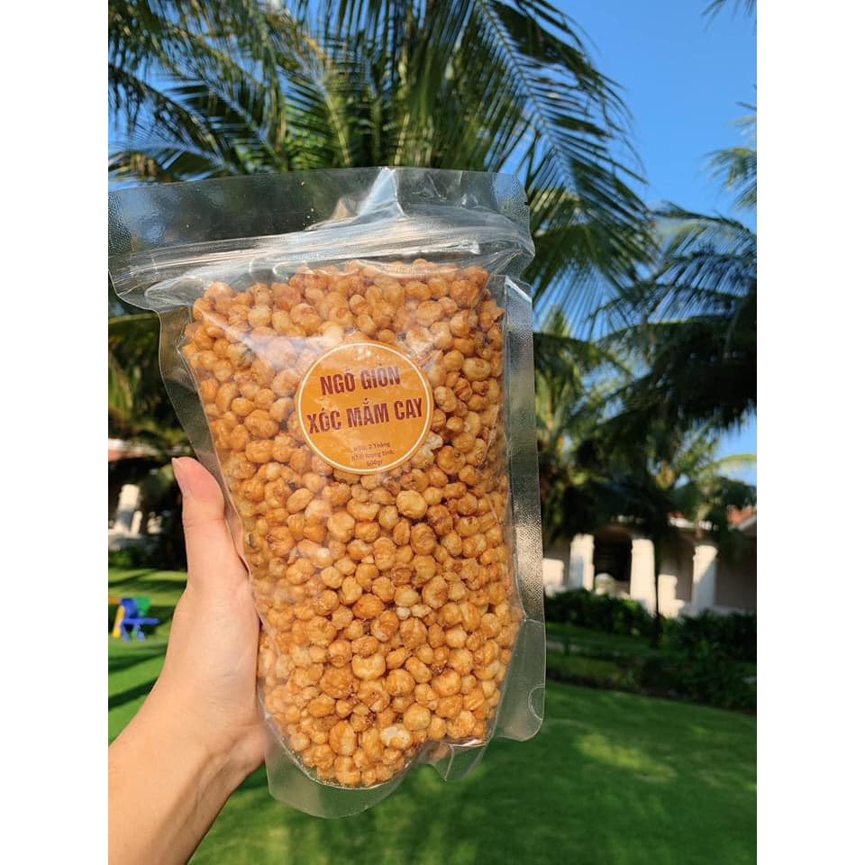 [Mã 254FMCGSALE giảm 8% đơn 500K] Ngô xóc mắm giòn cay 30k/ 1 gói 500gr