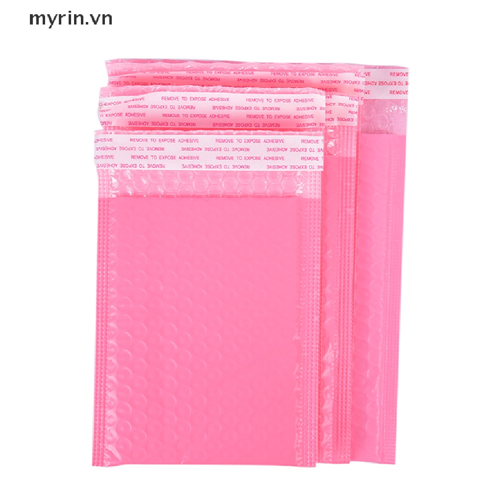 Set 10 Túi Bong Bóng Nhựa Màu Hồng