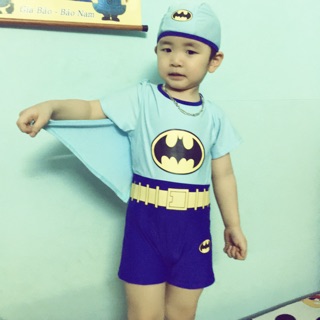 SALE-Bộ bơi batman xanh