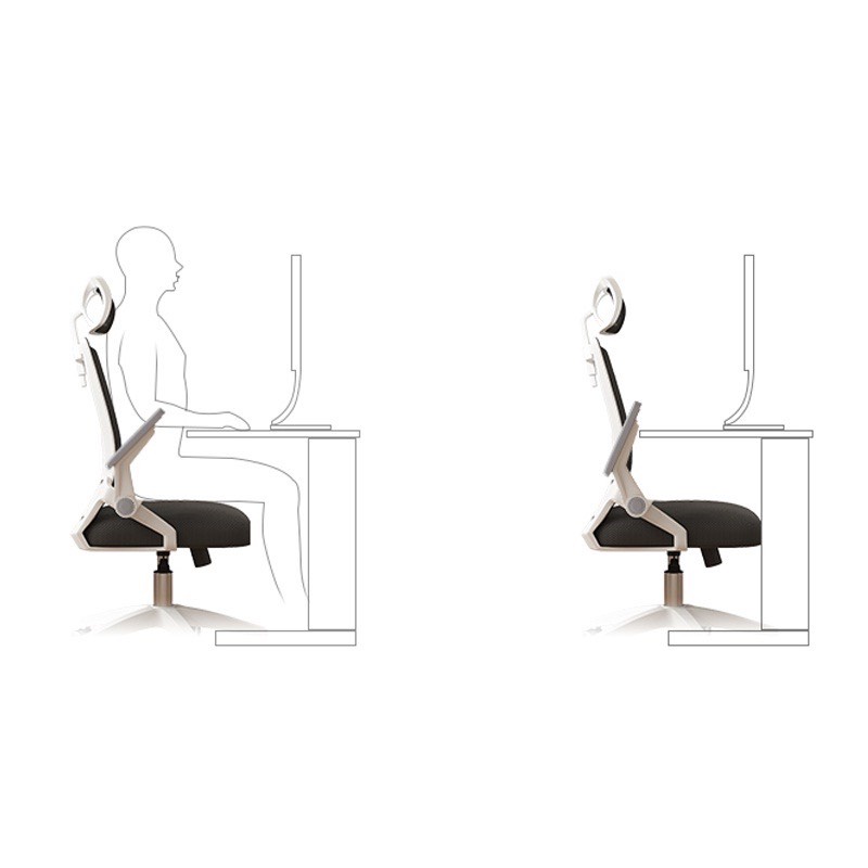 Ghế Xoay Văn Phòng ,Ghế làm việc Cao Cấp Siêu Tiện ích -Ghế công thái học Ergonomic đệm cao su cao cấp ngả lưng thư giãn