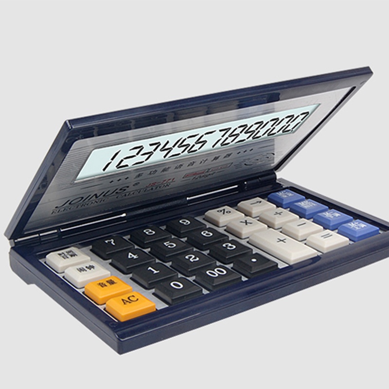 Máy Tính Dạng Gập 12 Bit Kích Thước Lớn Có Nút Bấm Sử Dụng Giọng Nói Cho Văn Phòng