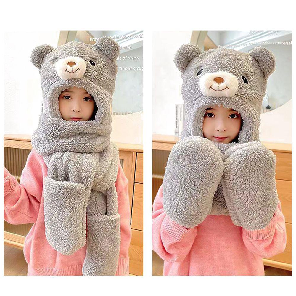 Mũ Lông Chống Gió Kèm Khăn Choàng Cổ Thời Trang Mùa Đông Cho Nữ