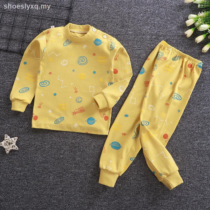 Bộ Đồ Mặc Ở Nhà Dài Tay Vải Cotton Cho Bé