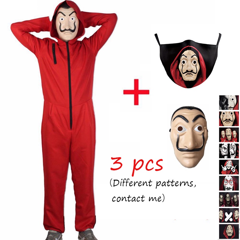 Mới Mặt Nạ Hóa Trang La Casa De Papel Cho Người Lớn