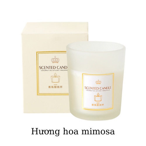 Nến thơm phòng ngủ candle cup hoa khô nhiều hương GD32