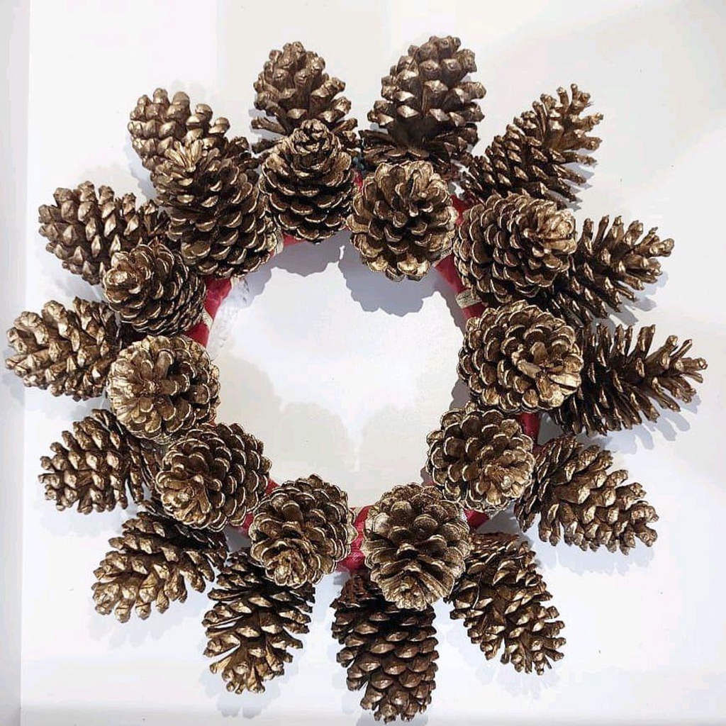 Quả thông khô dùng trang trí