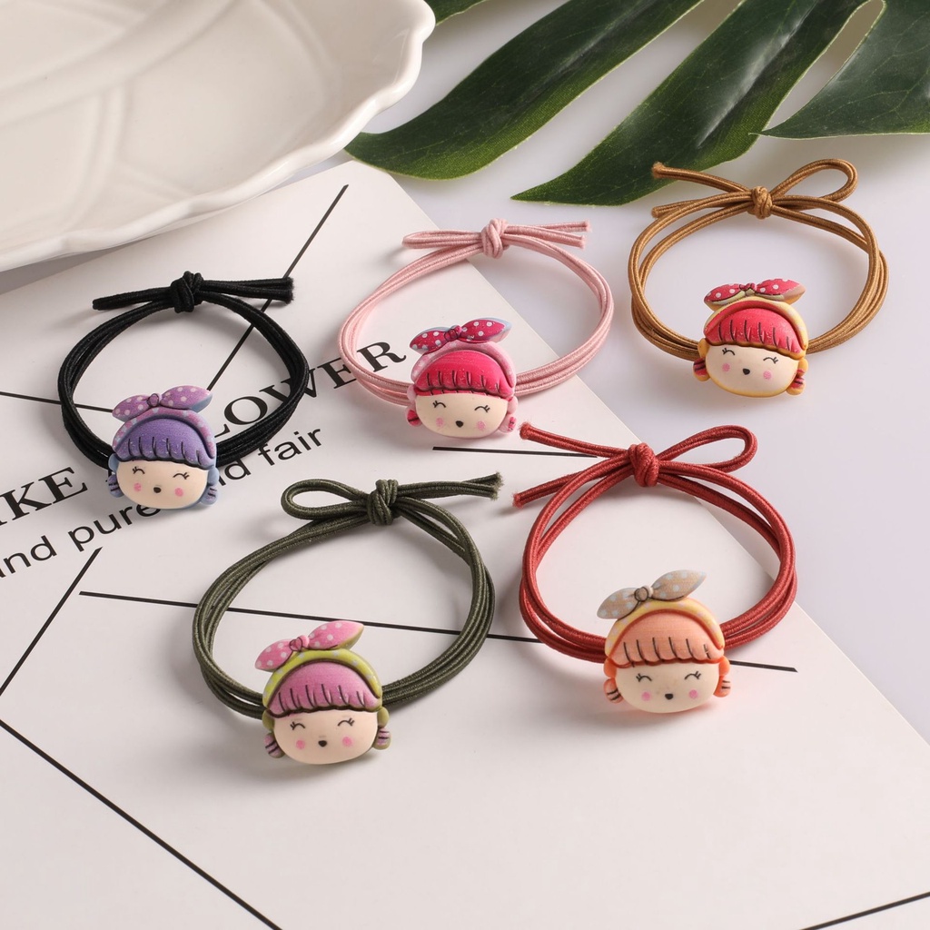 Dây buộc tóc cô gái cute
