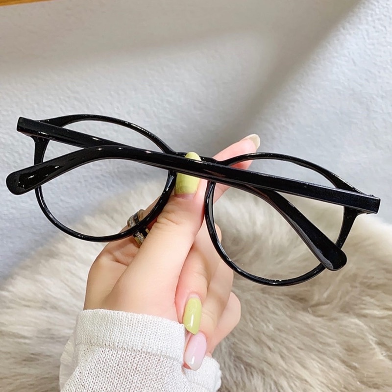 Kính Gọng Nhựa Mắt Mèo Cao Cấp Hàn Quốc Nam Nữ  Thời Trang Dễ Phối Đồ Thay Được Mắt Cận