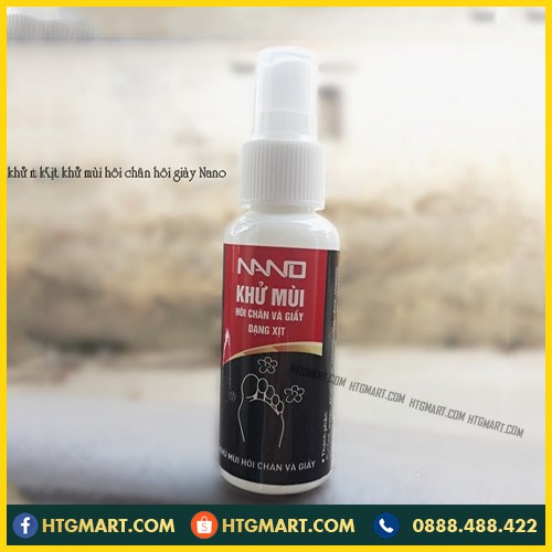 Chai xịt khử mùi giày chống hôi chân Nano