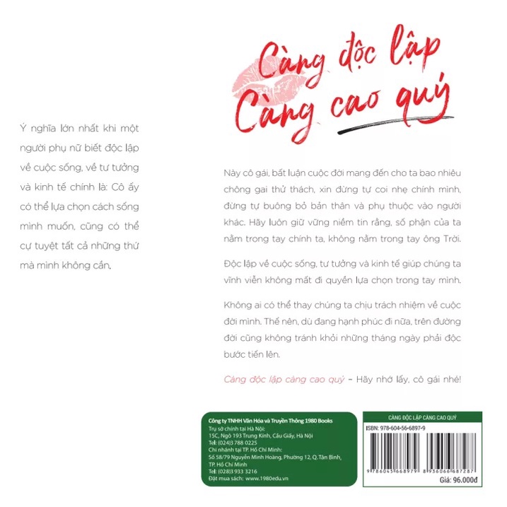 Sách - Càng Độc Lập Càng Cao Quý (1980)
