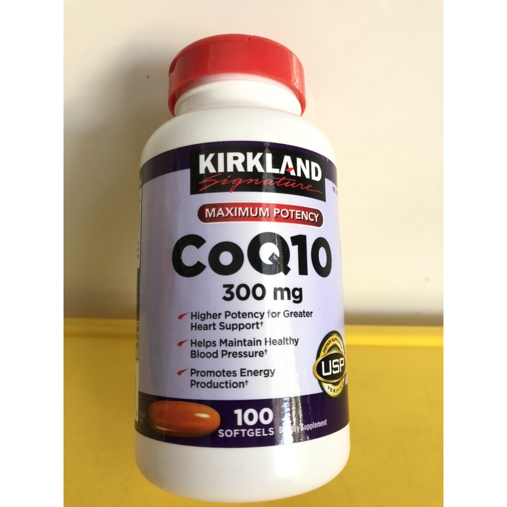 Viên uống hỗ trợ tim mạch Kirkland Signature CoQ10 300mg 100v_ MỸ