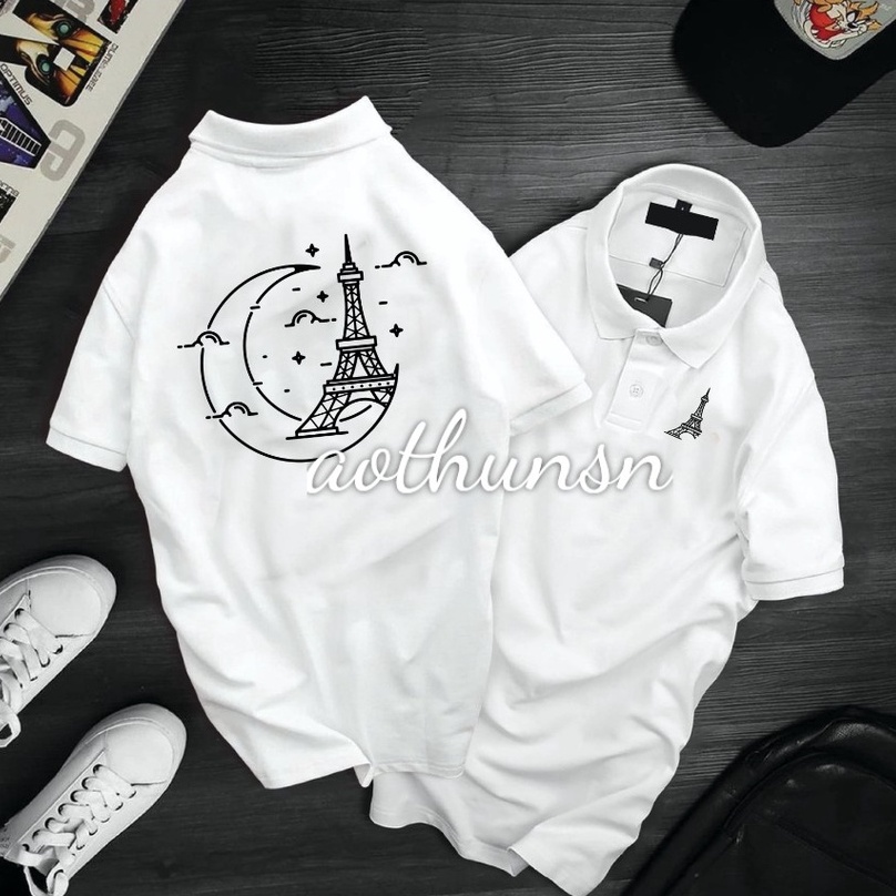 Áo thun cổ trụ cổ bâu polo THÁP