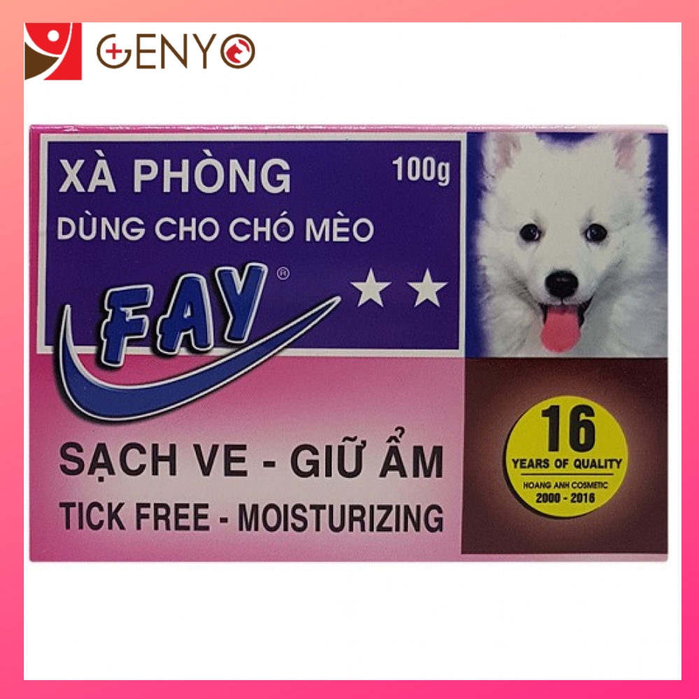 Xà Bông Cục Tắm Chó Mèo Mượt Lông - Fay cục 2* hồng