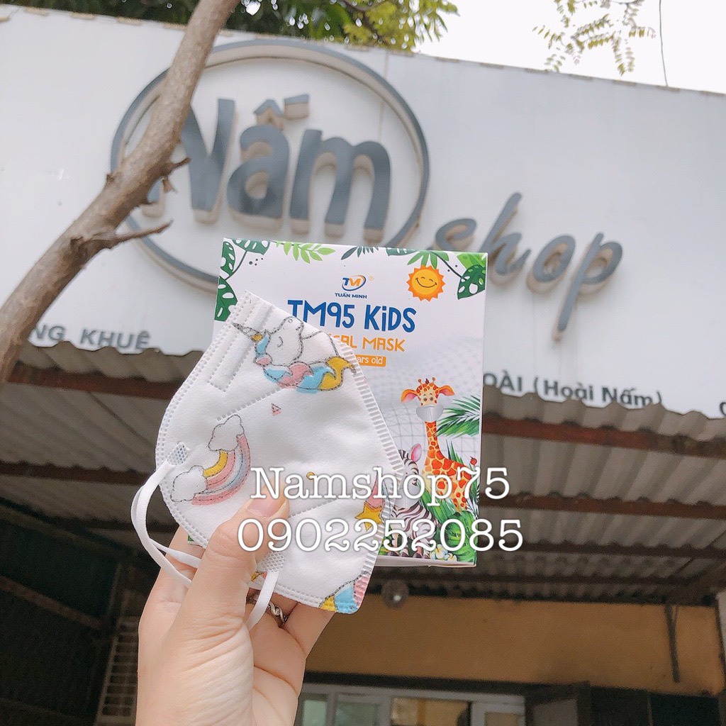 50 Chiếc Khẩu trang 5D Trẻ Em TM95 Kid Hãng Tuấn Minh Cho Bé Từ 5 Đến 12 Tuổi