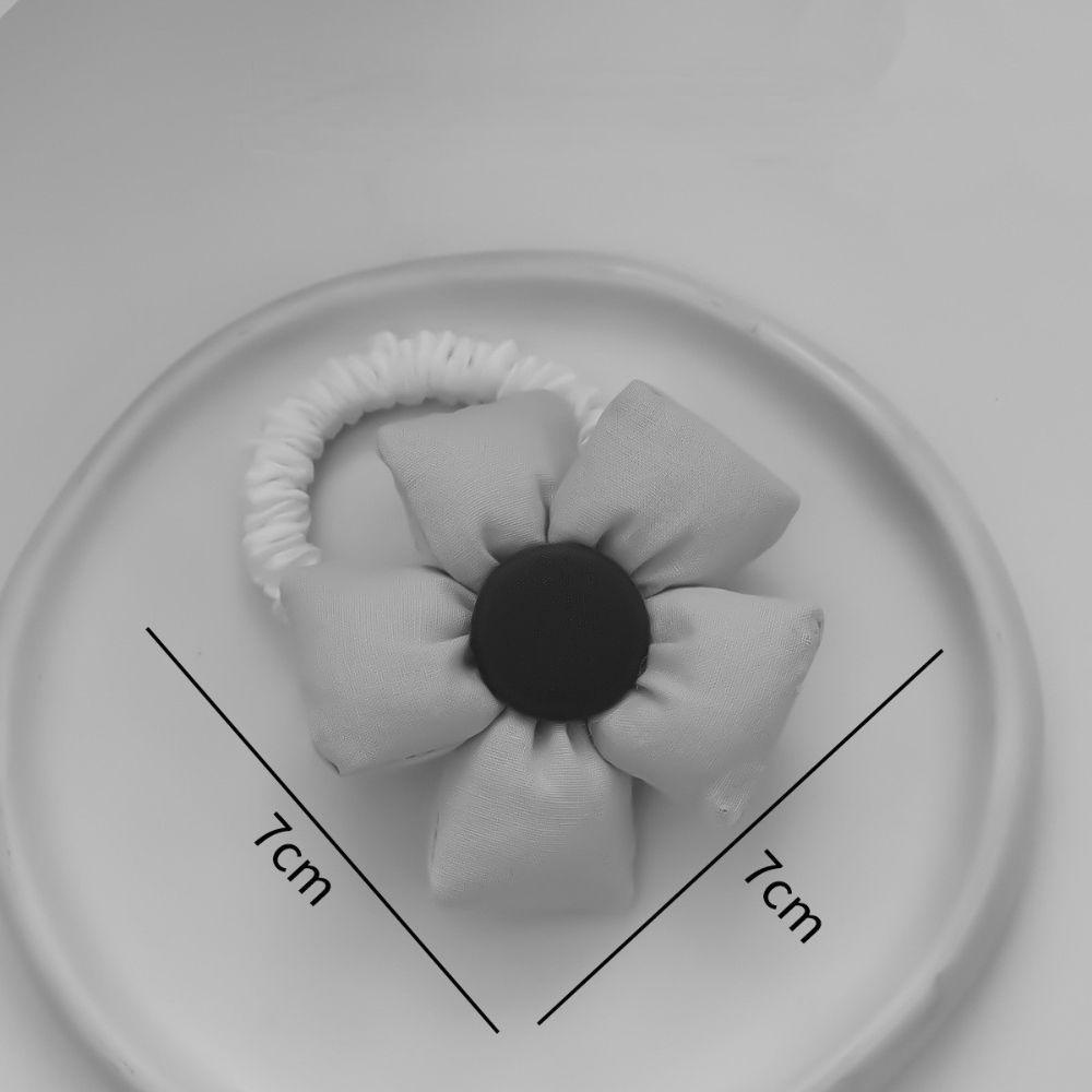 Dây Cột Tóc Co Giãn Đính Hoa Dễ Thương Cho Nữ