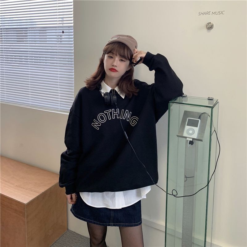 Áo Khoác Hoodie Oversize Phong Cách Hàn Quốc Bts Nothing Fjcs82938