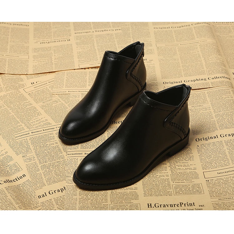 Giày bốt martin cổ thấp đế bằng phong cách mới thời trang dành cho nữ | BigBuy360 - bigbuy360.vn