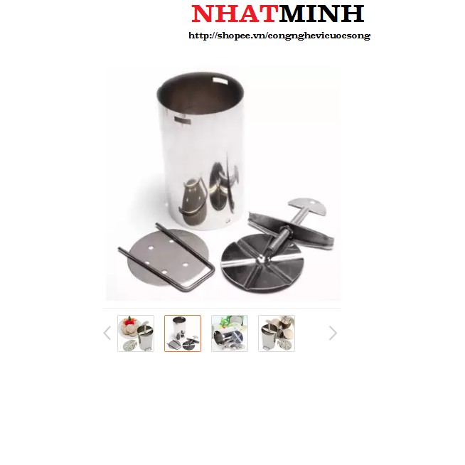 Khuôn làm giò thủ bằng inox 1kg - khuôn làm giò xào bằng inox (Bạc) 1000001873