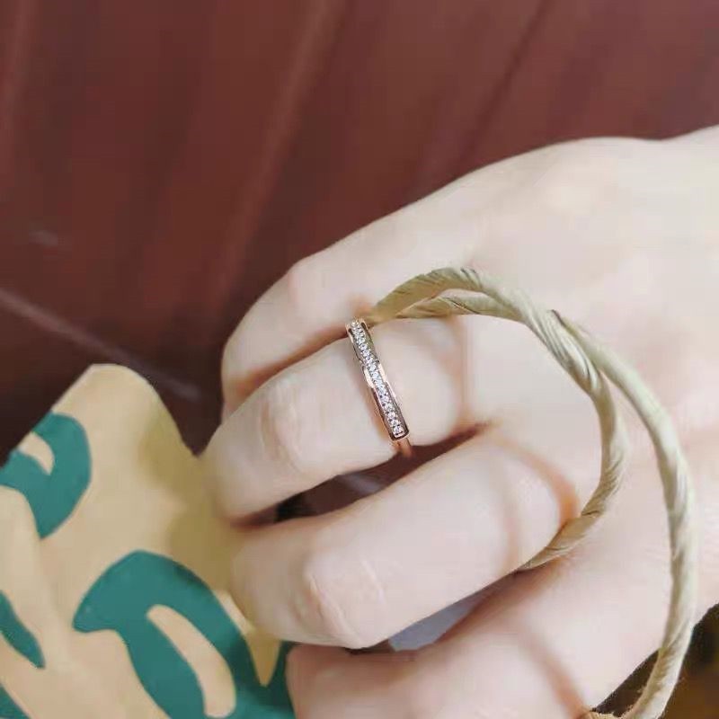 Nhẫn Đính Hôn Bạc 925 Pandora Đính Kim Cương Giả Cho Nữ