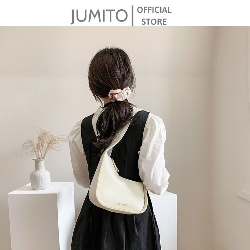 Túi xách nữ kẹp nách cầm tay da pu siêu bền basic JUMITO AA1336