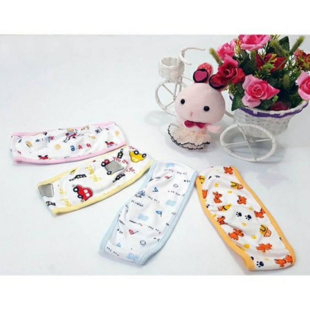 Mũ che thóp cho bé sơ sinh, Che Thóp Họa Tiết Cute HẰNG TRANG Kiểu Dán Tiện Lợi Cho Bé