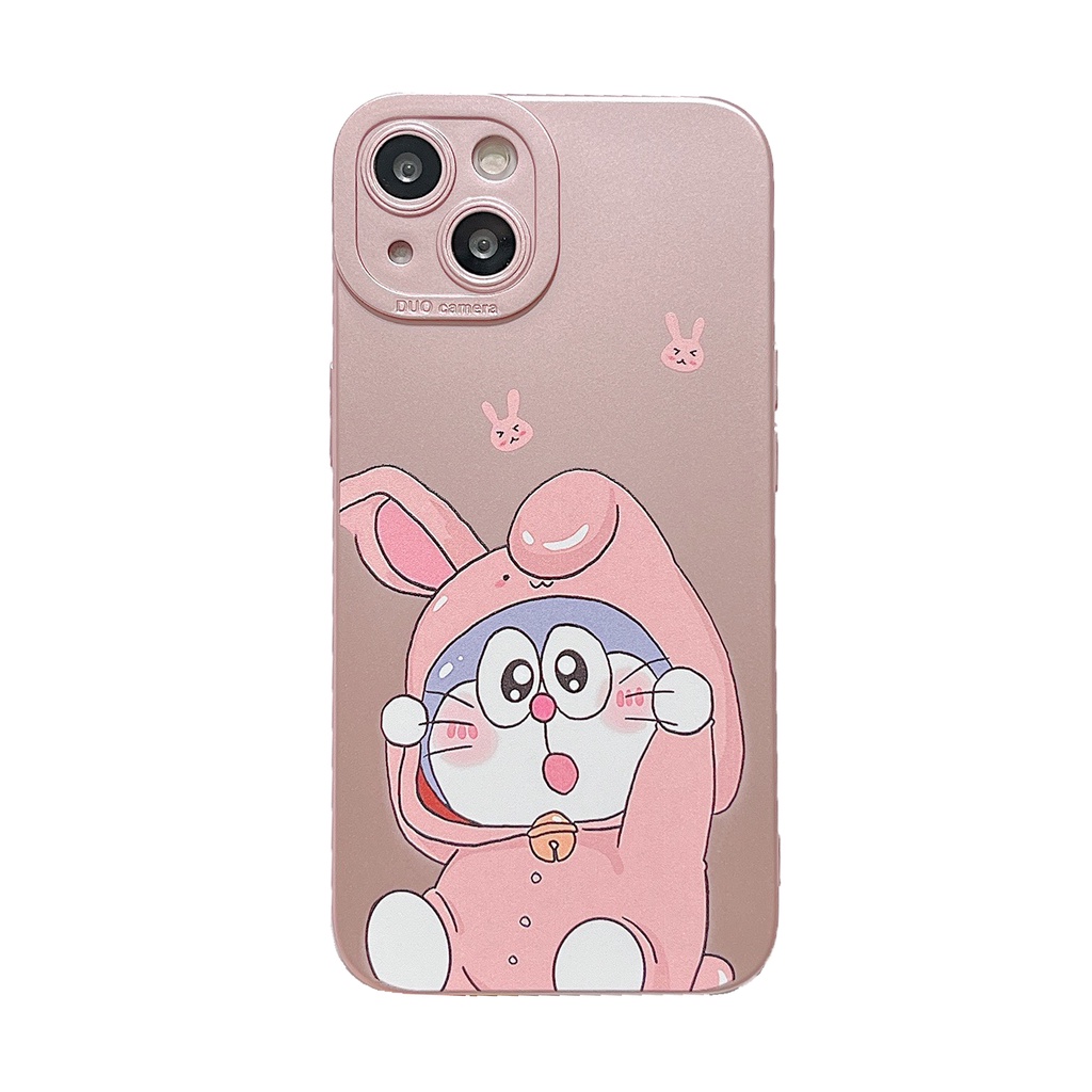 Ốp Điện Thoại Mạ Điện Chống Sốc Hình Doraemon Dễ Thương Cho Iphone