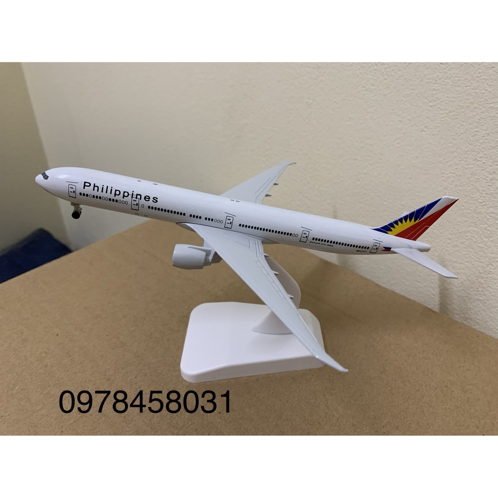 Mô hình máy bay Philippines 20cm có bánh xe