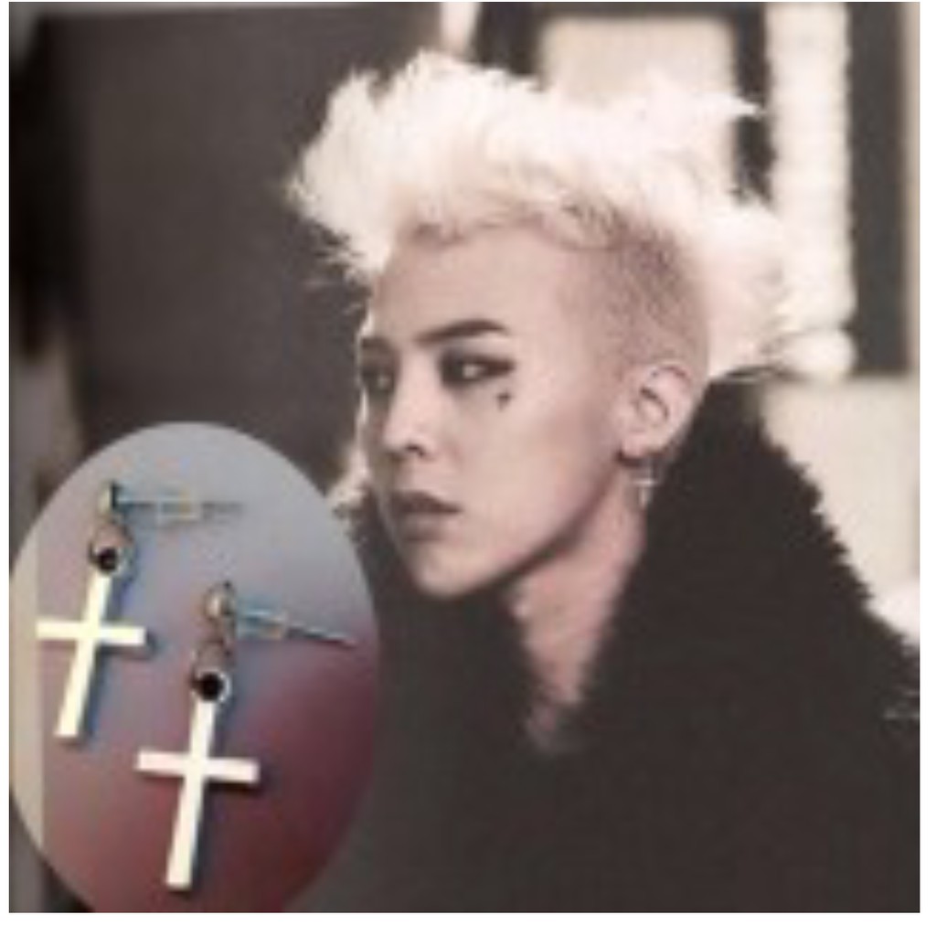 Khuyên tai Titan Thánh Giá Phong Cách G-Dragon KTTG01