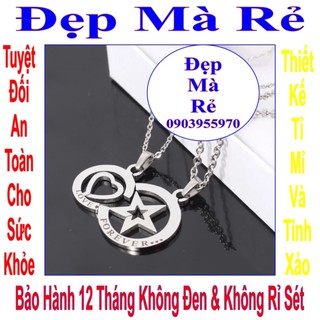 Dây chuyền đôi inox đẹp may mắn - Cam kết 1 đổi 1 nếu đen và gỉ sét - Giá trên là 1 cặp