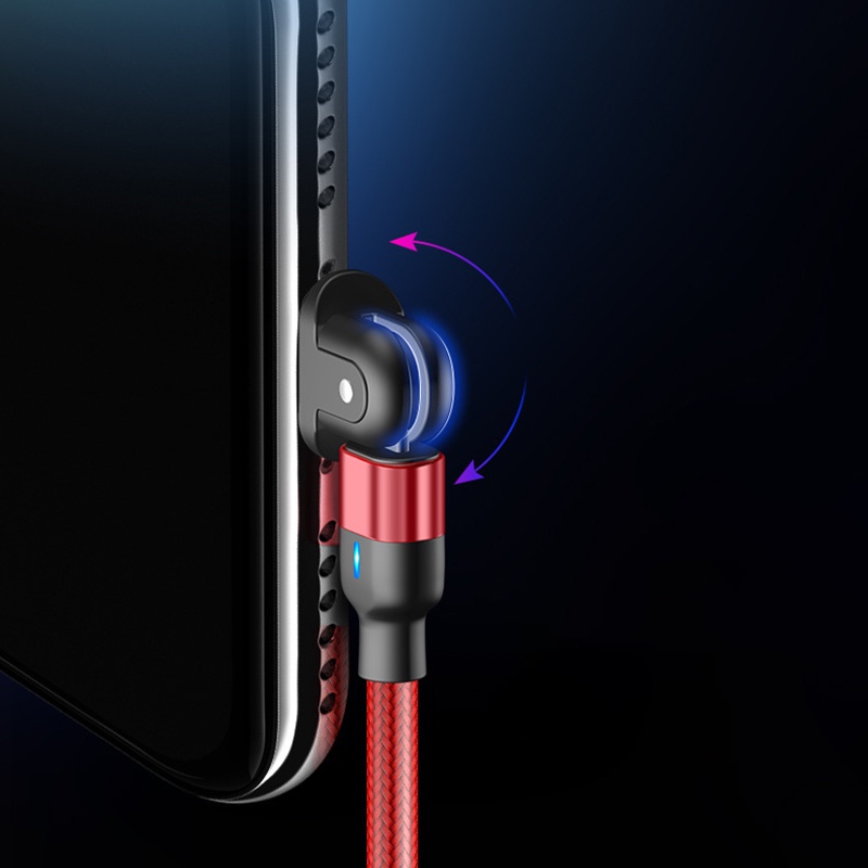 Bộ Sạc Nhanh 180° Dây Cáp Sạc Truyền Dữ Liệu android / type c / iPhone Dài 1M / 2M