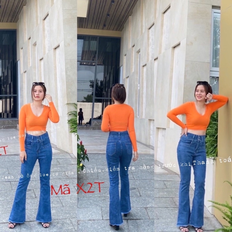 Jean ống loe mã X2T