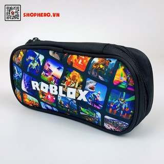 Túi đựng bút Roblox MS3 chất liệu vải canvas dày dặn, nhiều ngăn, thuận tiện cho bé khi sử dụng