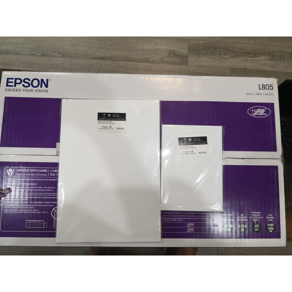 Mực in chính hãng Epson mã T673 dành cho máy in màu Photo L805 và L1800